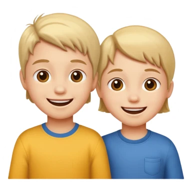 child playing together sticker