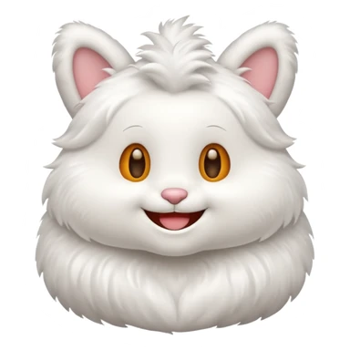 Labubu smiling character with a big smile sticker