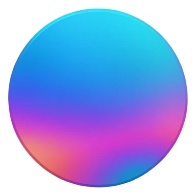 
coin color in in gradient of turquoise, blue, pink, purple, and coral metal texture
Rotate coin 90 degree  3d effect sticker