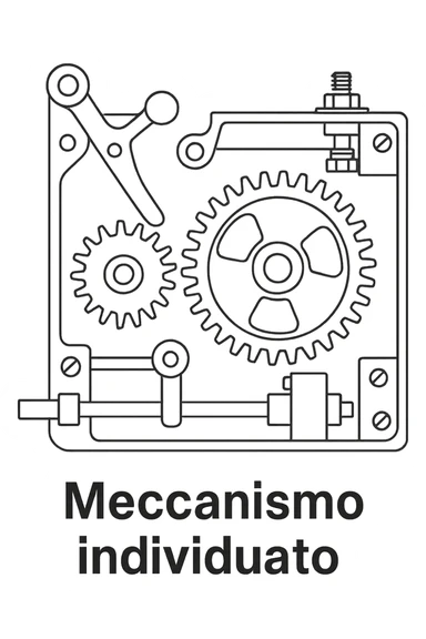 Meccanismo individuato sticker