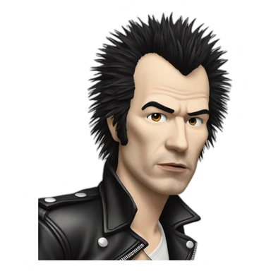 Sid Vicious，-guitar sticker
