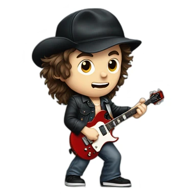 Acdc Angus Young 1980 sticker