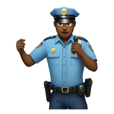 police officer in light blue uniform issuing ticket for teen drinking sticker