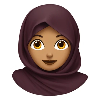 Abaya wine color sticker