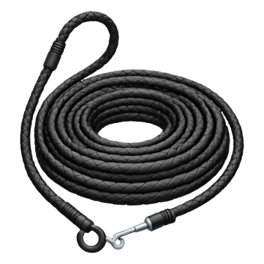 black whip coiled sticker