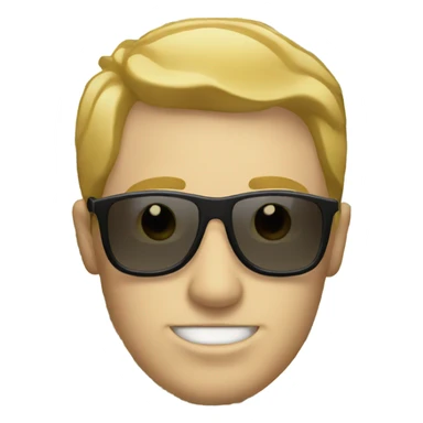 White guy with sunglasses and money sticker