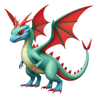 Gyradaos-Salamence-Amaura-Flygon-hybrid-fusion, full body  sticker