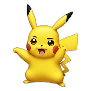 pikachu thumbs down emoji face sticker