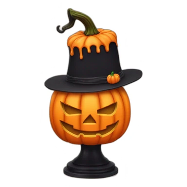 Halloween jack o lantern cake sticker
