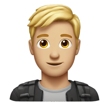 blonde freckle guy sticker