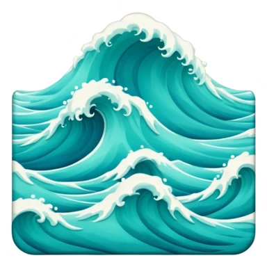 Ocean waves sticker