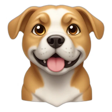 Chien sur tortue sticker