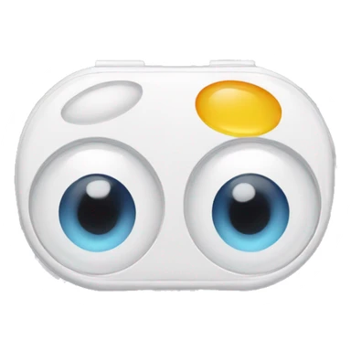 contact lens case sticker