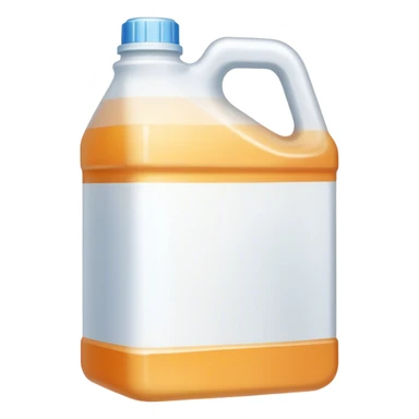 Gallon of bleach sticker