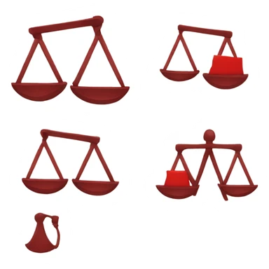 red law scales sticker