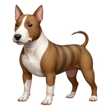 brindle english bull terrier  sticker