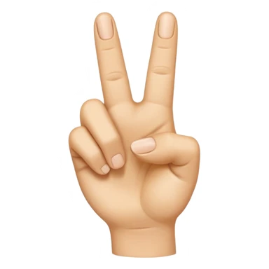 “Emoji-style hand making the letter ‘L’, with the index finger slightly curved. Clean, simple design, smooth shapes, neutral skin tone. White or transparent background, high resolution.” sticker