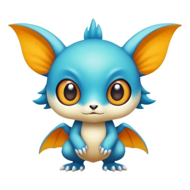 Cute cartoonic anime-Fantasy-Fakémon-creature (full body) sticker