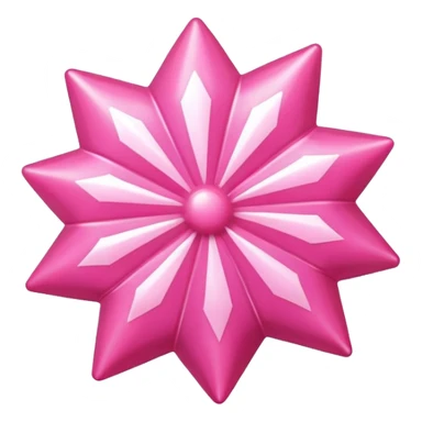 Pink starburst candy sticker