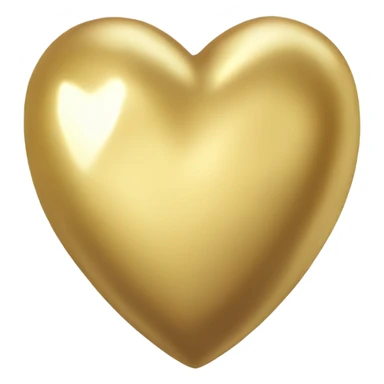A heart made of gold sticker