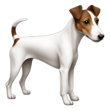 Smooth Fox Terrier white brown sticker