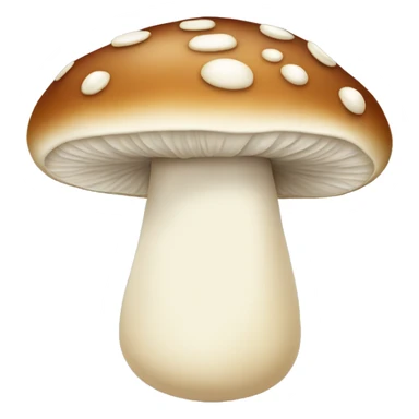 mushroom with creamy white cheese sticker