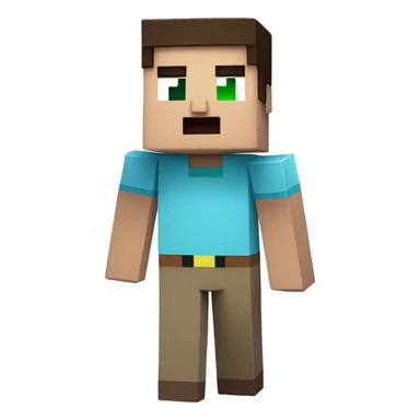 steve from minecraft sticker