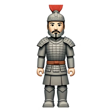 8 Bit Chinese Terracotta Warrior sticker