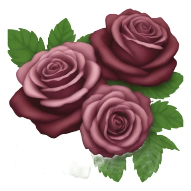 bouquet of burgundy roses  sticker
