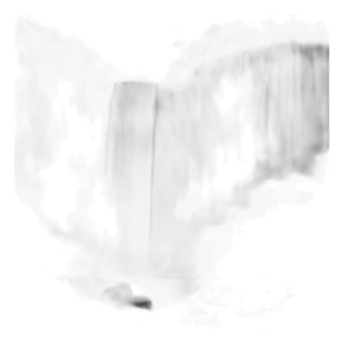 waterfall-film-up-drawing-style sticker