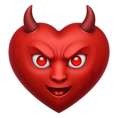 Devil heart sticker