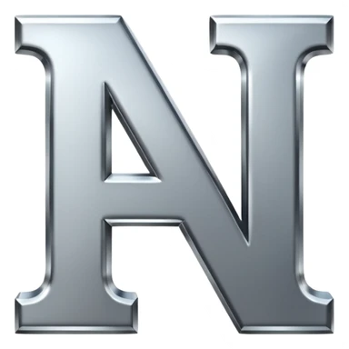 N letters sticker