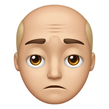 Face with frown sticker