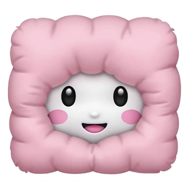 Light pink pillow sticker