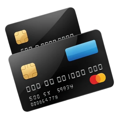 black credit card, no text sticker
