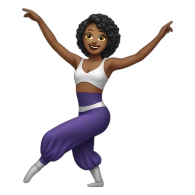 Performer woman dancer sticker