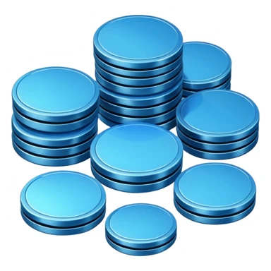 blue coins credit pack sticker