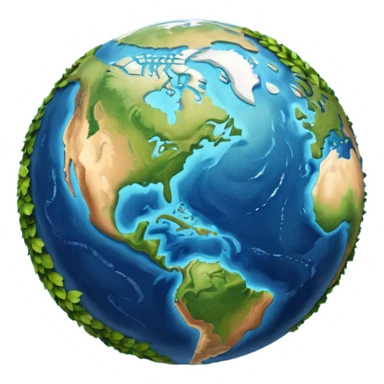 earth north america background square sticker