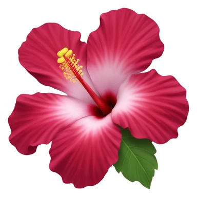Hibiscus flower sticker