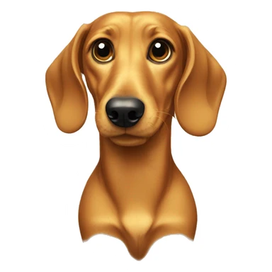 Golden dachshund  sticker