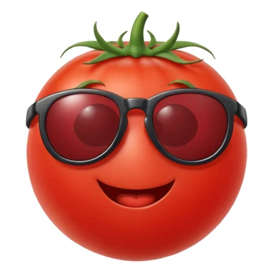tomato with sunglasses sticker