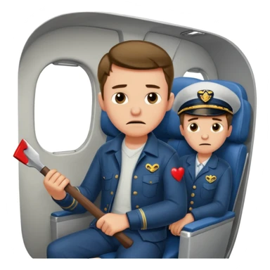 13 y/o Brian robeson at the beginning of Hatchet
struggling with his parents' recent divorce and harboring . He is angry, self-pitying
He is carrying a hatchet
He is in a single-engine plane with a pilot who soon suffers a heart attack, leaving Brian to navigate the crash and his new, harsh reality. sticker