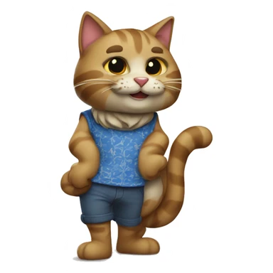 Um gato de cartola com uma bengala doce  sticker