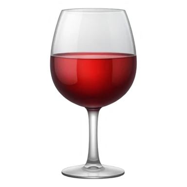 red Wine glass sticker