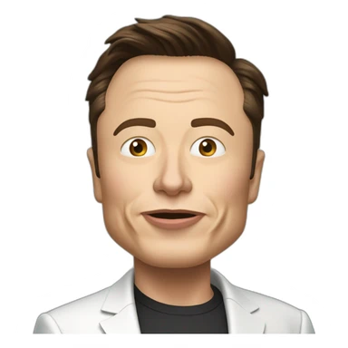 elon musk qui mange un pied sticker