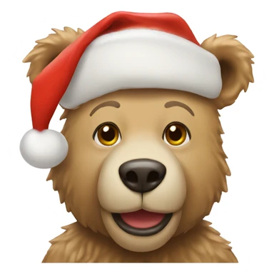 Christmas bear sticker