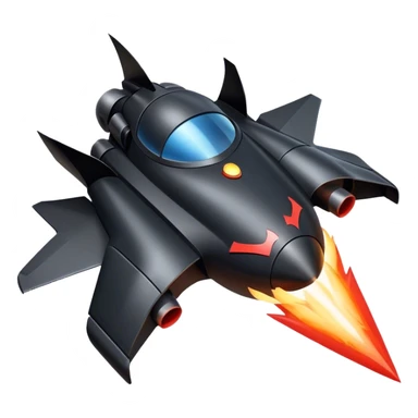 batmobile in rocket ship boom rocket at take-off  sticker