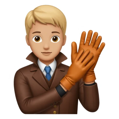 putting on glove sticker