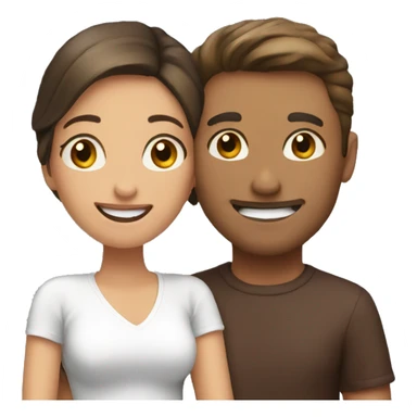 couple enjoying a moment sticker