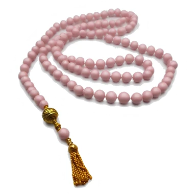 Light pink Muslim prayer beads sticker